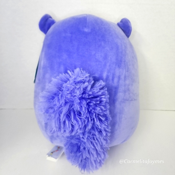 LUZMA 🐿️ Purple DOTD Embroidered Squirrel Original Squishmallows Kellytoy NWT - Picture 5 of 8